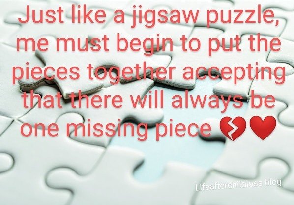 The missing piece – Bywyd, wedi colli plentyn/Life after losing a child